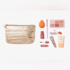 Ulta Beauty Makeup Set with Gold Pouch